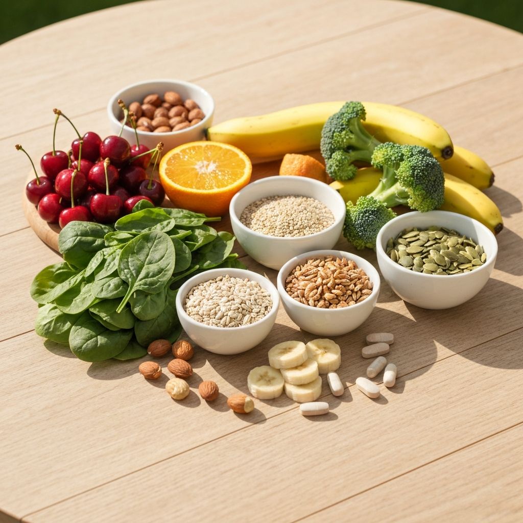 Natürliche Lebensmittel und Ergänzungen